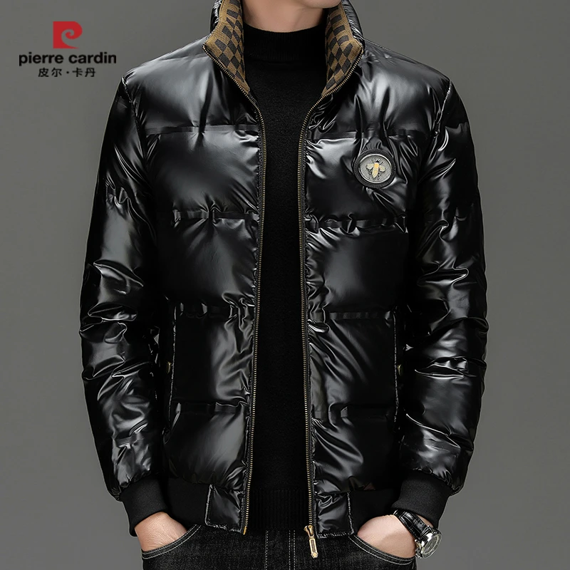 皮尔卡丹2024龙年新款秋冬羽绒服男士立领白鸭绒修身轻薄保暖外套