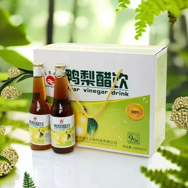 启康元山东特产阳信鸭梨醋饮料330ML330ml礼盒装家乡特产山东阳信