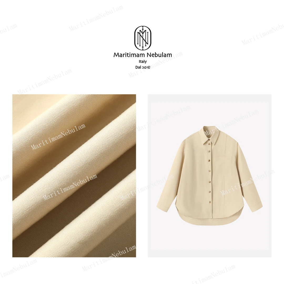 Maritimam Nebulam（度假系列）优越阔口袋设计宽松衬衣 SZ496