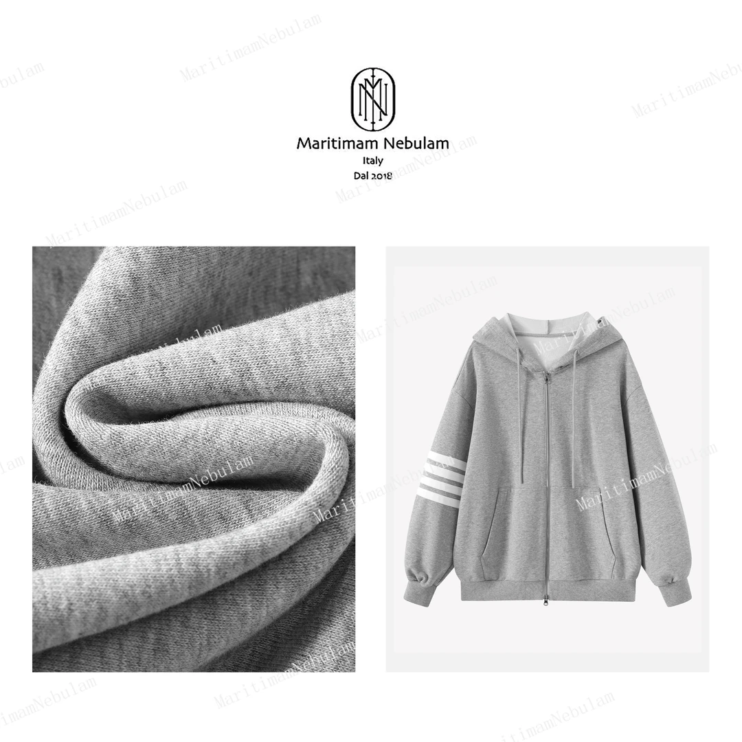 Maritimam Nebulam【户外山系】进口澳绵拼接鱼鳞纹卫衣外套 SZ146