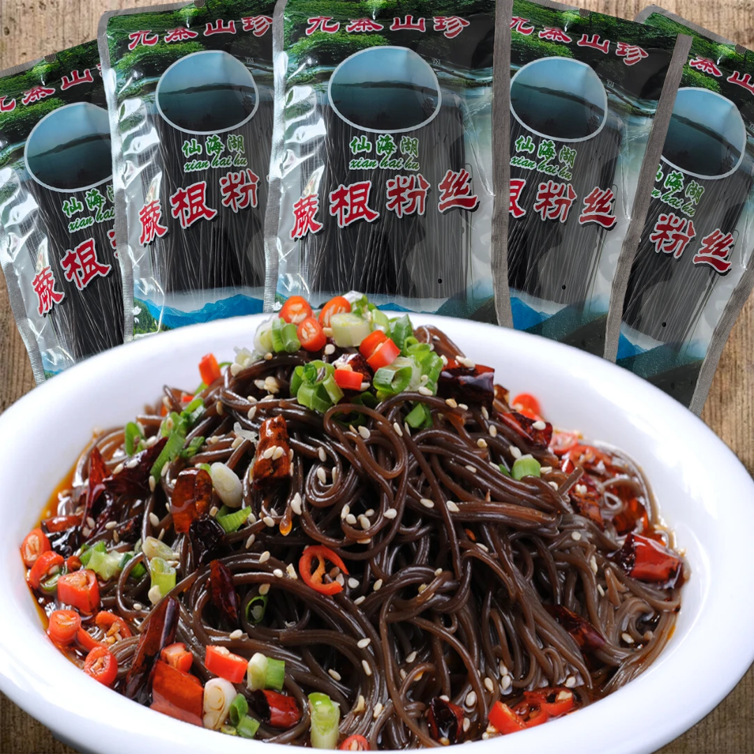 仙海湖四川特产蕨根粉酸辣粉酸菜粉丝爽口劲道好吃美味食用晾晒