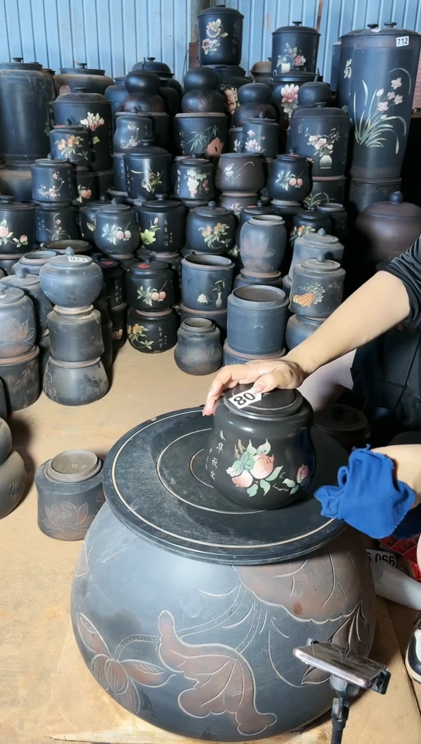 【闪购商品】壶瑕疵茶叶罐 小葫芦彩填 806