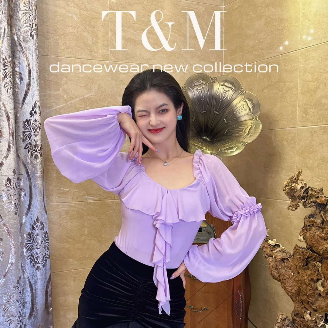 T&M Dancewear ｜可可小姐｜优雅气质摩登舞上衣