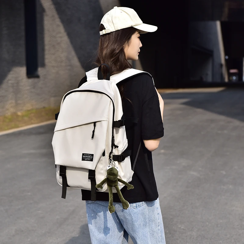 双肩包女生短途大容量旅行背包户外旅游轻便登山电脑包大学生书包