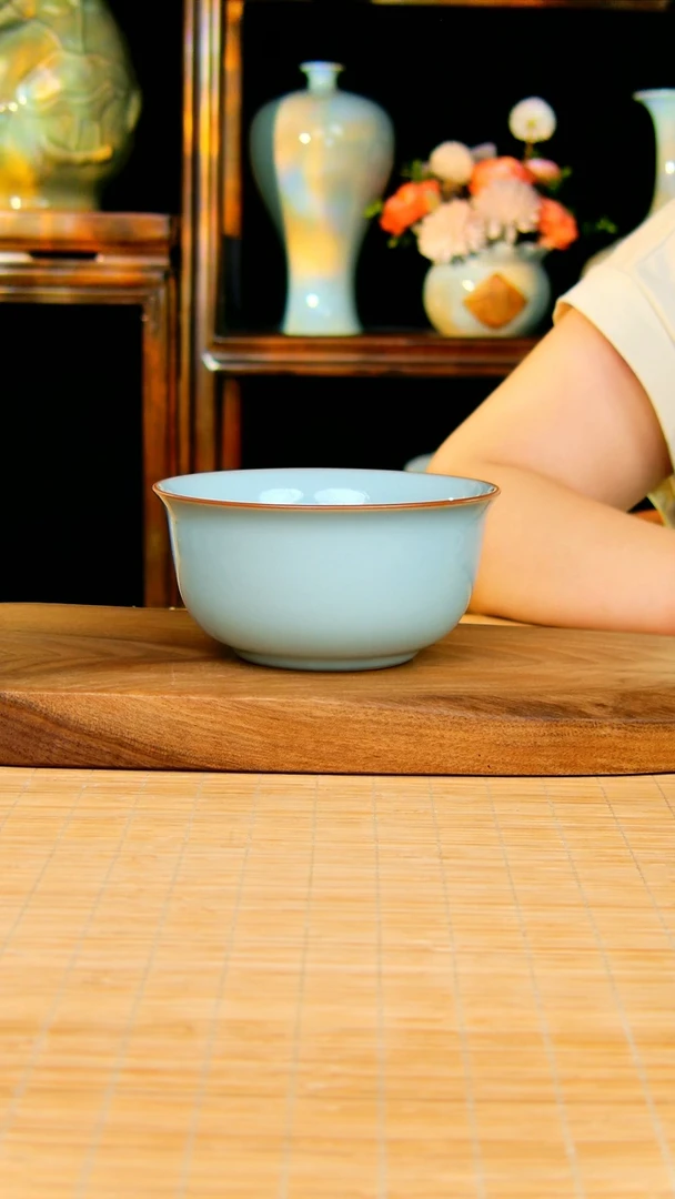 【闪购商品】杯饭碗一级品原矿天青釉....
