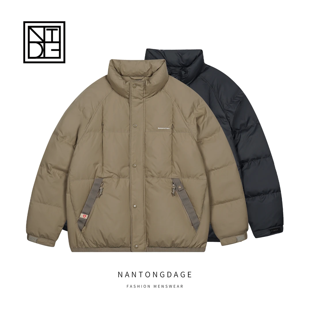 冬季灰鸭绒保暖休闲立领羽绒服外套男士 DC066
