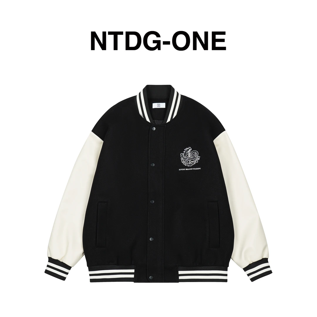NTDG棒球服外套男秋冬季加厚美式潮牌高街夹克 NT005M
