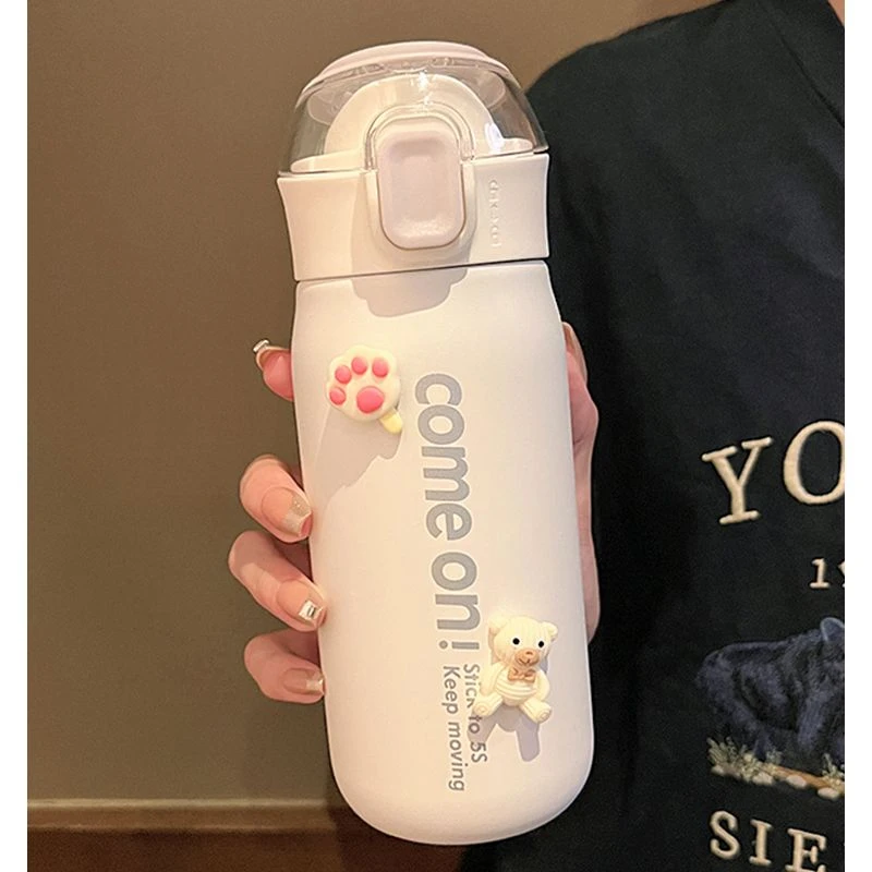 富全简约小巧保温杯女士高档便携式办公室304不锈钢直饮水杯ins