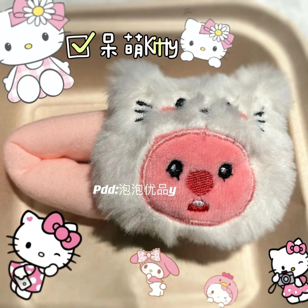 kitty粉色凯蒂猫掰掰夹可爱小兔发卡卡通少女发饰ins风高颜值超萌