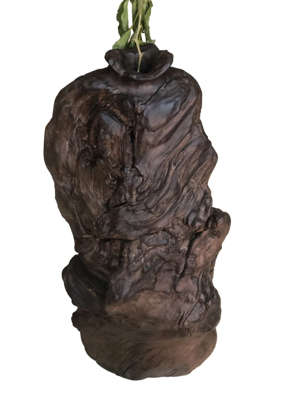 乌木材质. 侘寂风格尺寸23 X18 X50