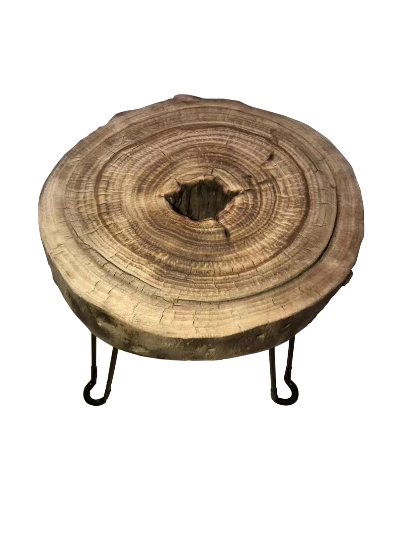 香樟木凳. 侘寂风尺寸33 X33 X33随机发货作品都是相近的