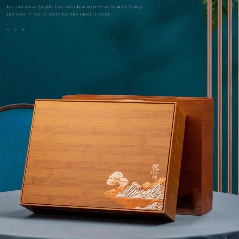 悦山水送礼大红袍茶叶乌龙茶2023新茶高档礼盒装伴手礼送长辈过节