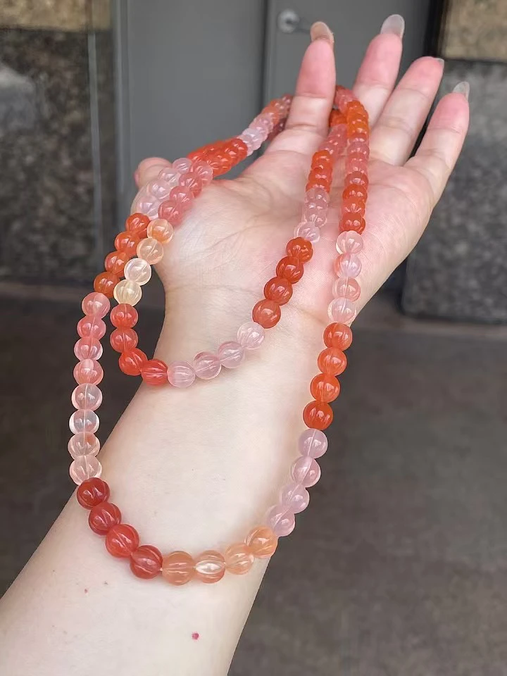 艺遇珠宝南红保山冰红南瓜珠佛珠7➕