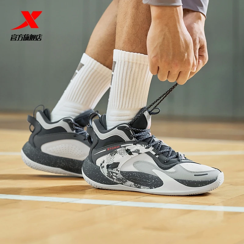 特步御风TD丨篮球鞋男减震耐磨实战球鞋秋冬新款男子运动鞋