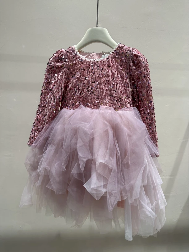 （0026）银河公主渐变礼服裙女童连衣裙洋气时尚