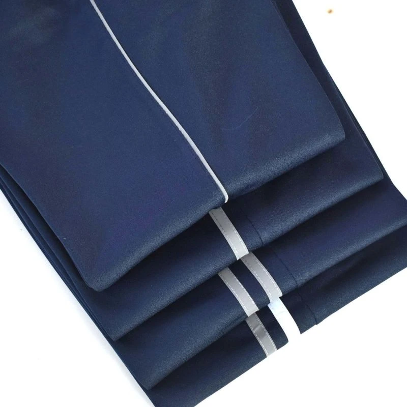 反光条校服裤一条细杠初高中小学生灰色反光条直筒运动校裤春秋季