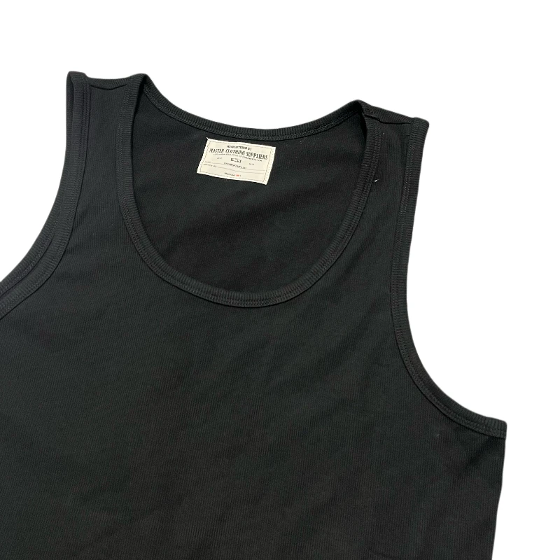 重磅美式粗坑条螺纹背心加宽坎肩硬汉日常通勤打底汗背心无袖棉