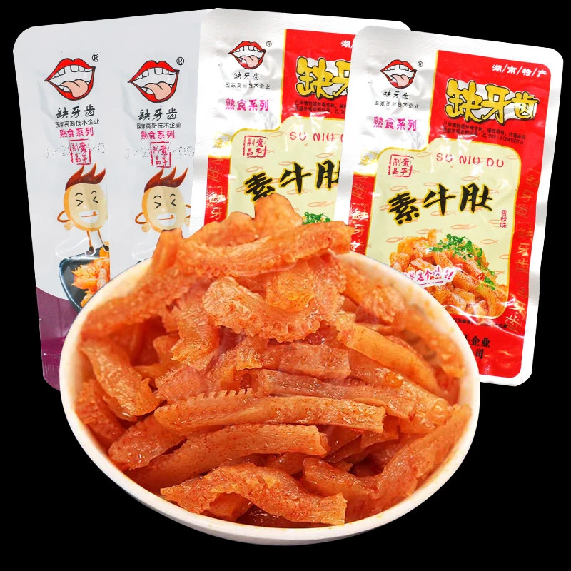 【缺牙齿】素牛肚湖南特产素毛肚爆辣魔芋爽辣条特辣休闲小零食