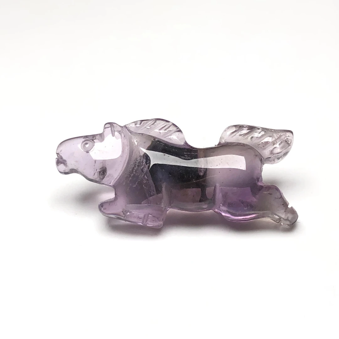 回流老水晶通天孔马吊坠