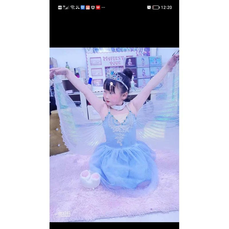 芭蕾舞儿童演出服小风筝翅膀道具TUTU裙小天鹅舞蹈芭蕾女童蓬蓬裙