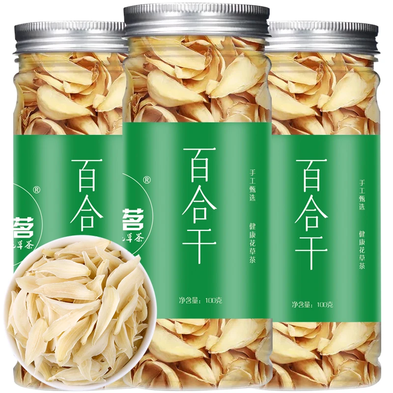 百合干无硫干货食用新鲜甜白合片农家新货熬粥搭配