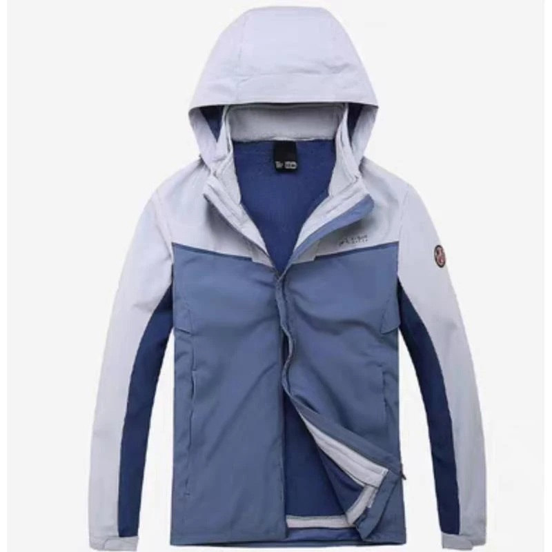 791秋冬新款男款冲锋衣三合一可拆卸防风防水加绒登山服