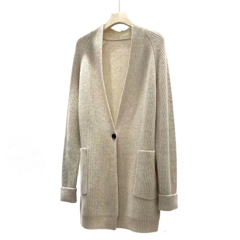 【北总严选】金丝一扣针织开衫M2201长款