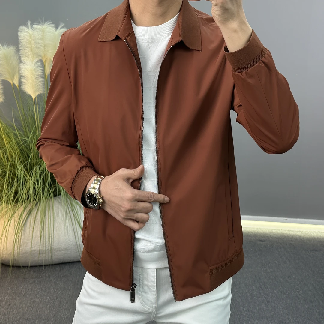 「反季」爆款男士春季新款时尚轻奢高品质百搭简约休闲修身夹克外套