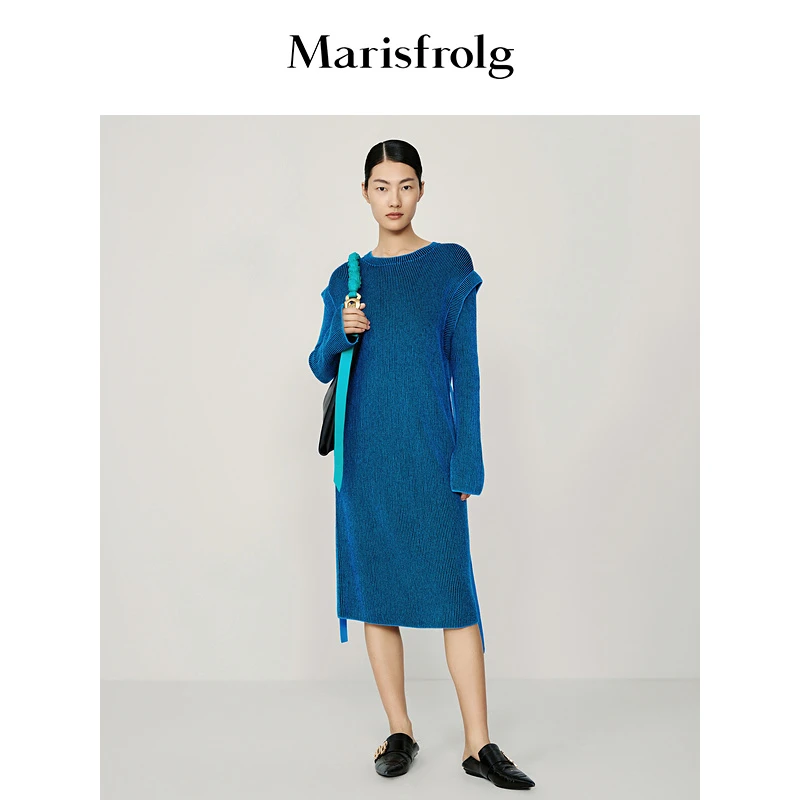 Marisfrolg玛丝菲尔冬季新款气质时尚女士连衣裙A1CX4861M