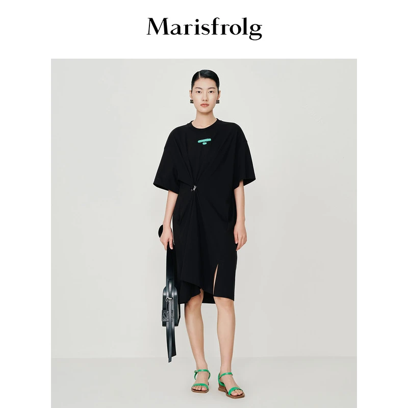 Marisfrolg玛丝菲尔时尚休闲不规则简约连衣裙ACDE10666