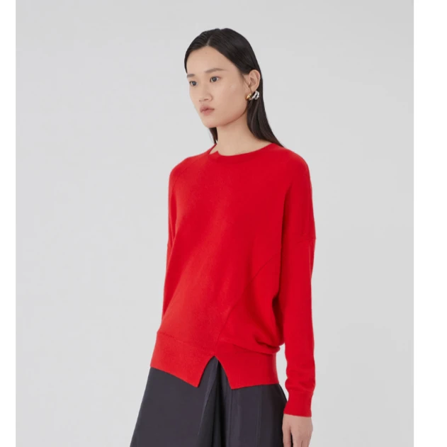 【12K新年新装】玛丝菲尔毛衣春新山羊绒羊毛修身O2针织衫A1KT1901M