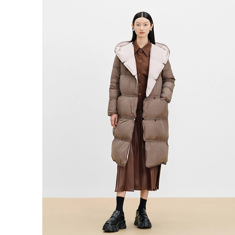 AUM/噢姆女士连帽时尚保暖羽绒服MCEG4907Y