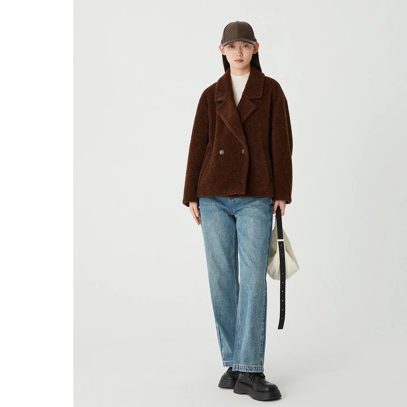 AUM/噢姆25年秋冬新款上衣女小香风短款时尚外套短外套M1CX42388