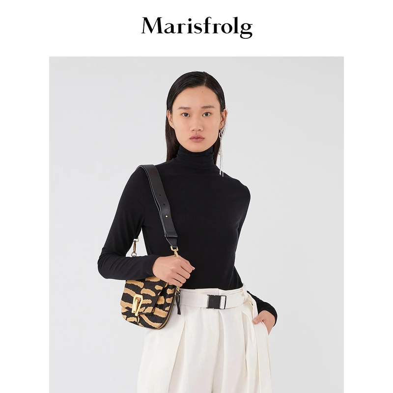 【美利奴绵羊毛】Marisfrolg玛丝菲尔毛衣春内搭O2针织衫ACDE3015N