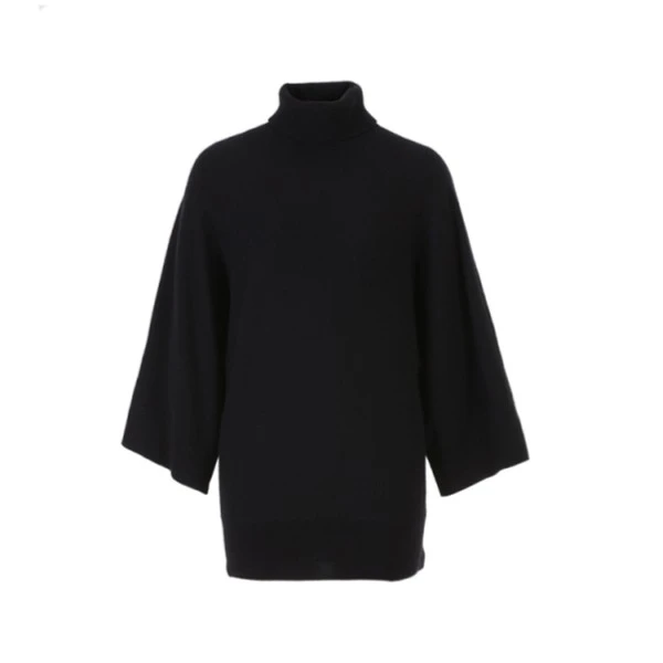 【柔软针织】AUM噢姆毛衣女冬季新品气质宽松黑色O2针织衫M1AY4S14M