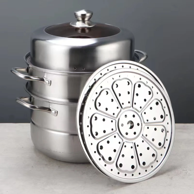DF三层大蒸锅多功能家用加厚特大号