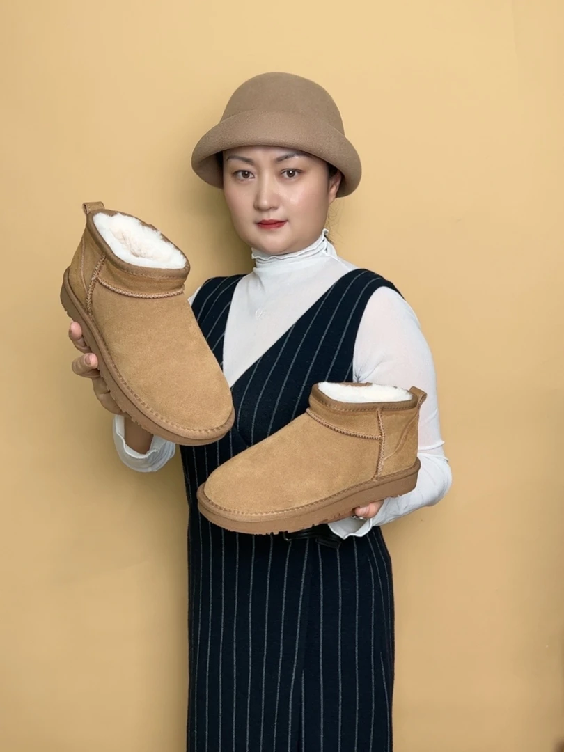 【冬雨Mini】桑坡村羊皮毛一体雪地靴男女冬防寒保暖
