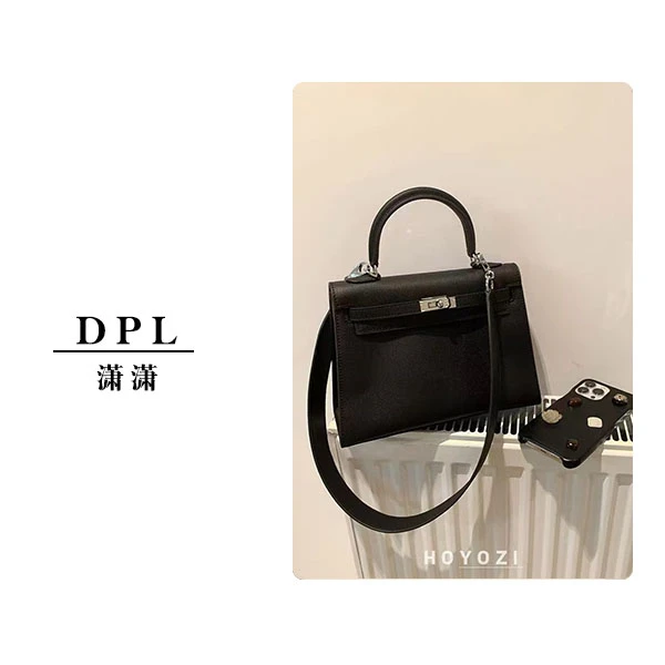 【潇潇精选】2024新品手拎女士经典黑色包包简约时尚771