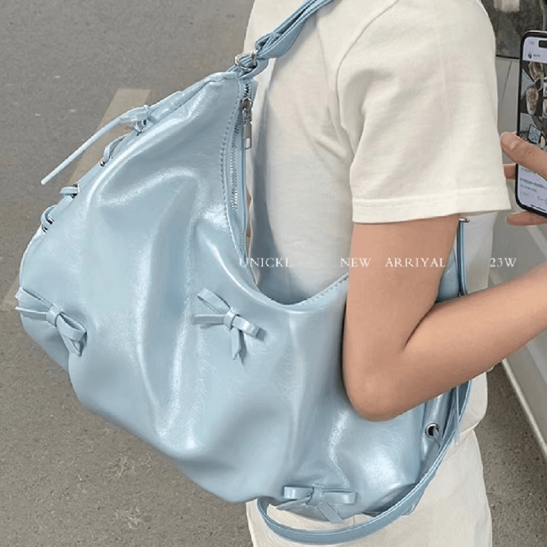 稻草人2024时尚百搭双肩包小众休闲通勤大容量单肩斜挎包新