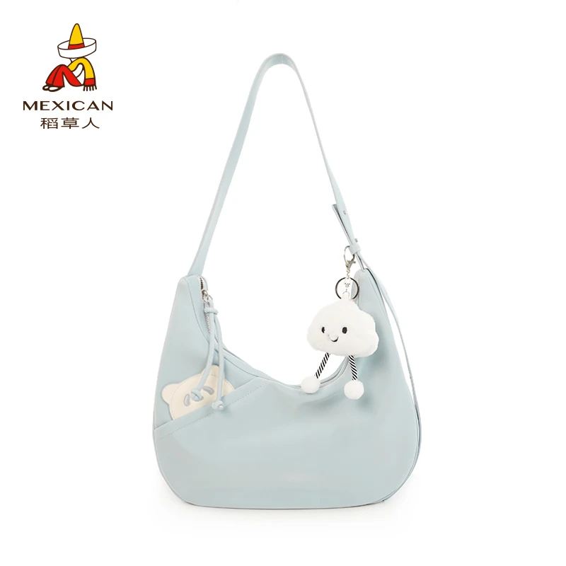 稻草人2024夏季新款休闲时尚百搭单肩斜挎包