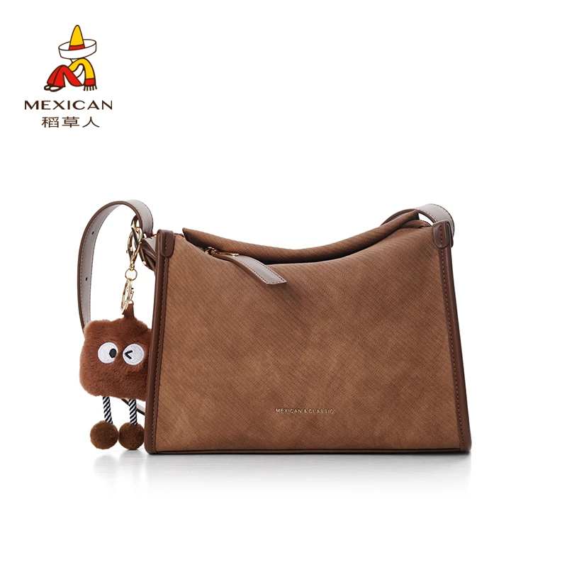 稻草人新款时尚休闲韩版百搭潮流时尚斜跨单肩肩包女士简约包包