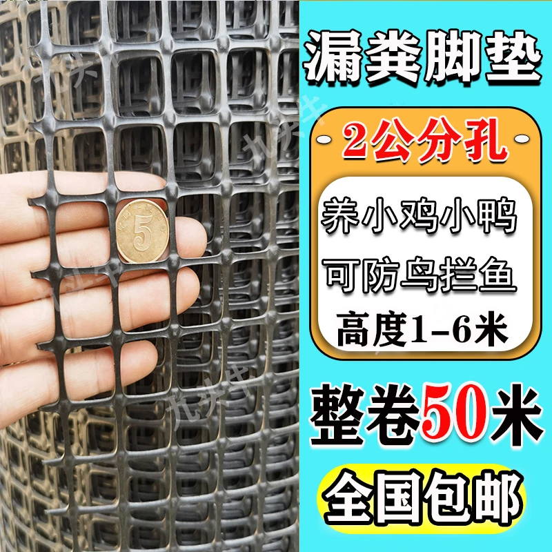 2厘米小孔塑胶养殖网育雏鸡鸭鹅脚垫漏粪网鱼塘养殖网围栏防护网