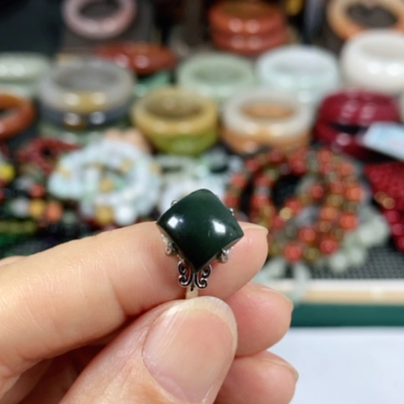 【闪购商品】和田玉戒指未镶嵌w*h