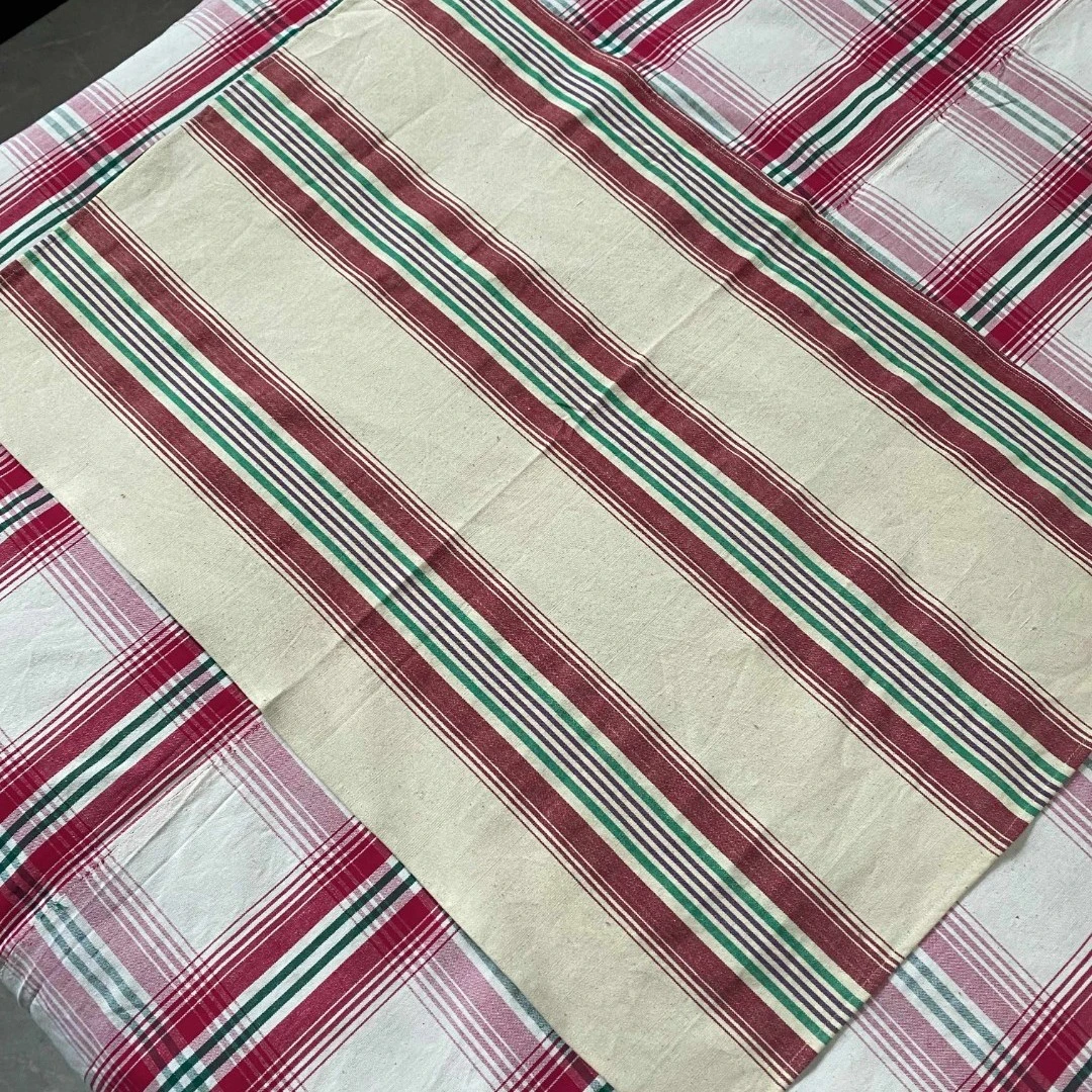 【枕巾/枕套】一对纯手工老粗布