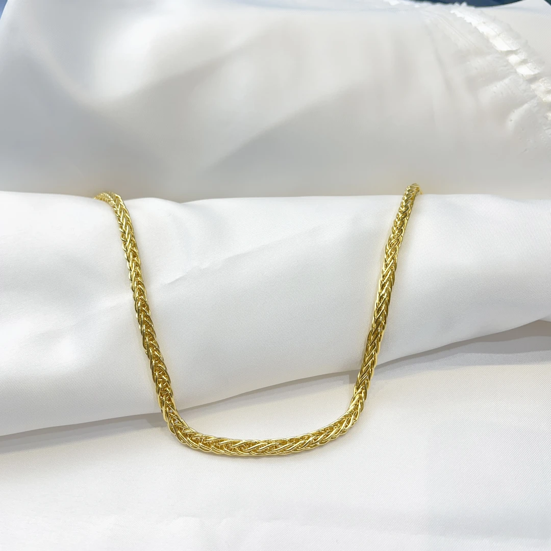 链子足银 肖邦链时尚气质经典百搭潮流金色男女同款经典项链