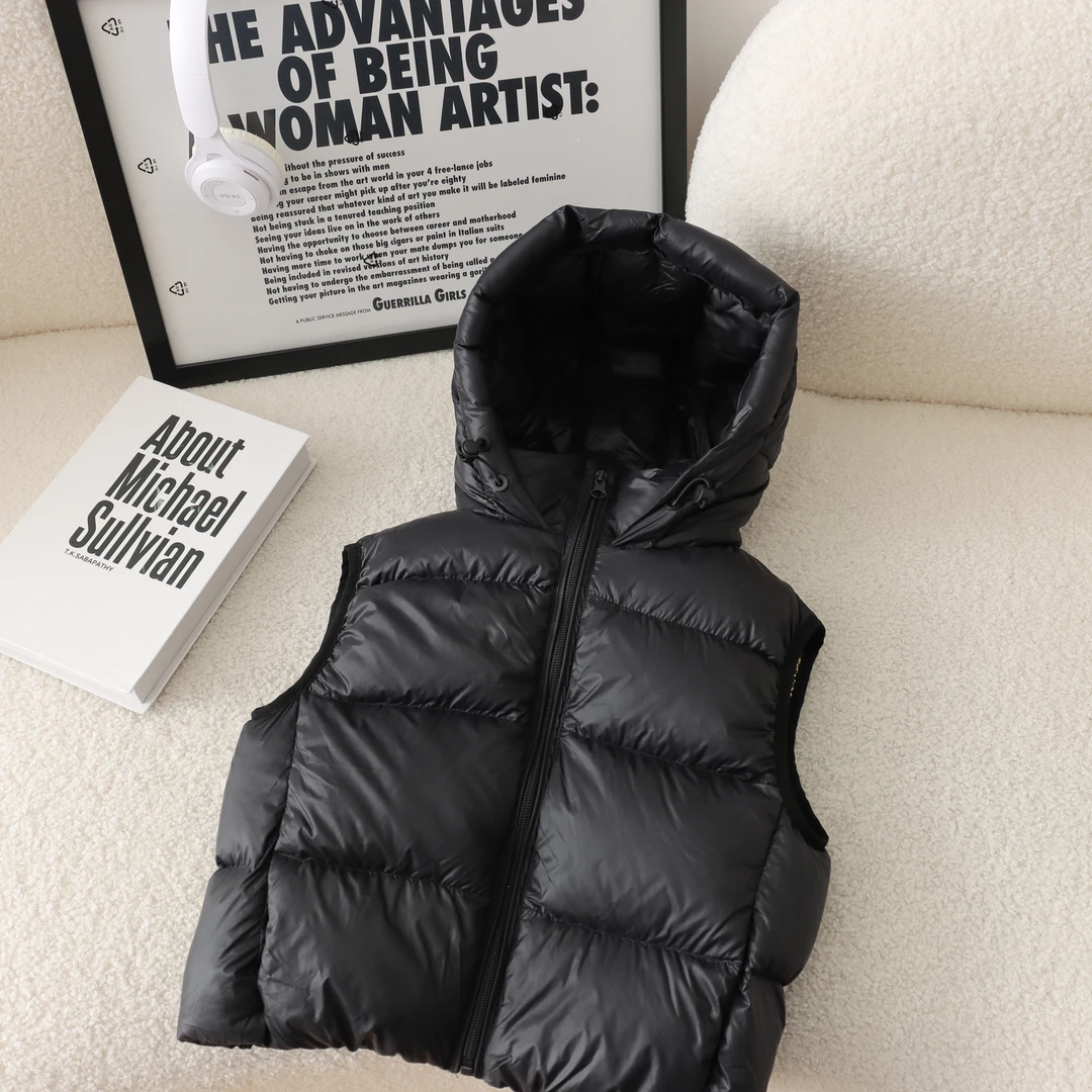 【幼棉光年】冬季黑金防寒羽绒服马甲保暖儿童百搭时尚 J-23171