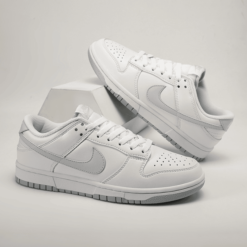 Nike/耐克 Dunk白灰aj男女款情侣小白鞋运动休闲鞋低帮【球鞋定制】