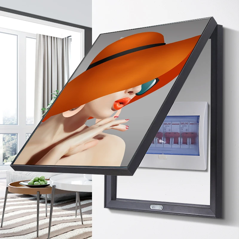 古风美女电表箱遮挡画装饰画免打孔总开关电闸配电箱艺术家居挂画