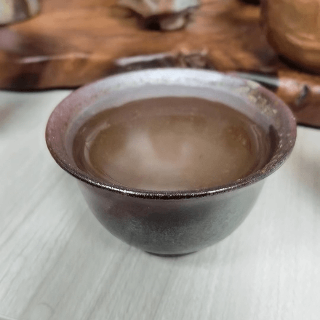 备前烧山根彰正黑色主人杯