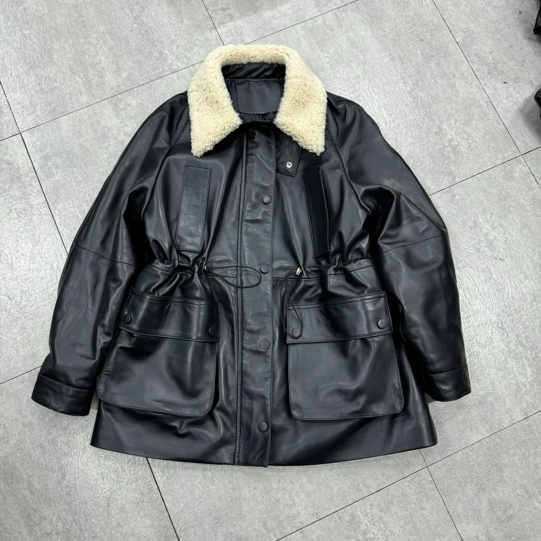 「Darley推荐」“爱乐之城” 冬季羽绒皮衣女羊毛领百搭羽绒外套加厚